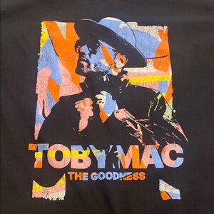 Toby Mac The Goodness concert XL Port and Company Black Graphic Tee